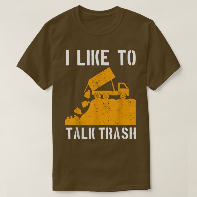 T-shirt Garbage Truck Recycle Trash Collecteur Terre (Design devant)