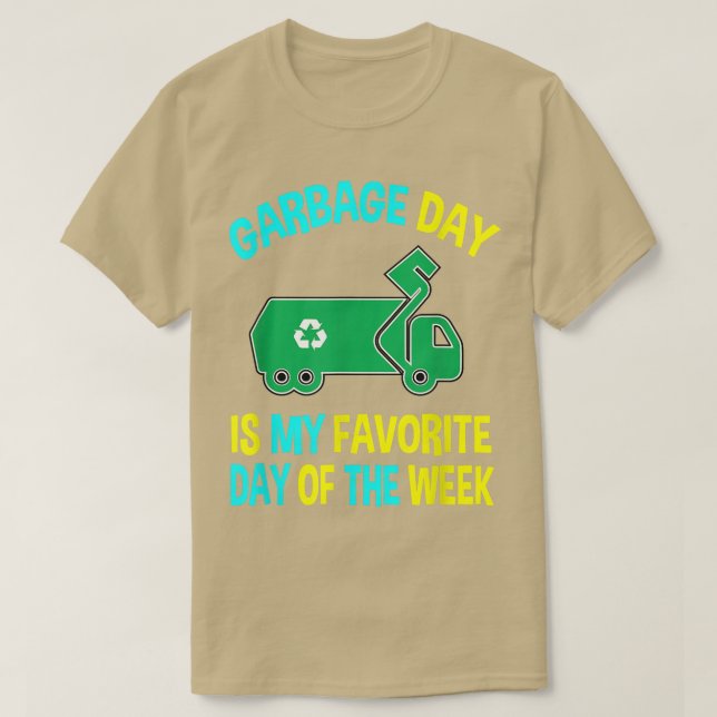 T-shirt Garbage Uniforme Truck Kids Garbage Man Costu (Design devant)