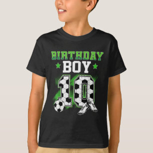 T-shirt Garçon 10 ans Anniversaire Football Sport 10 ans G