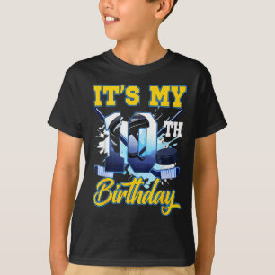 T-shirt Garçon 10 ans Thème de hockey sur glace pour 10e a