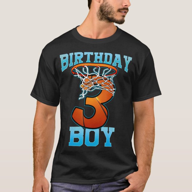 T-shirt Garçon 3 Ans Cadeaux 4E Anniversaire Pers De Baske (Devant)