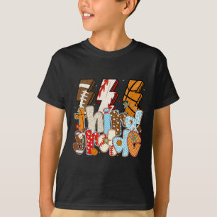 T-shirt Garçon 3e année Éclair Footll Vendre Sketll 