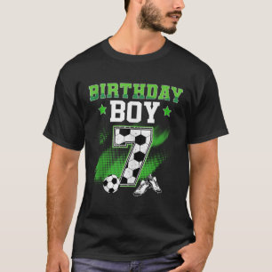 T-shirt Garçon 7 ans Anniversaire Football 7 Ans Sport 7 a