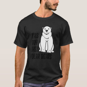 T-shirt Garçon aime Ours Polaires Faune Expédition Nature