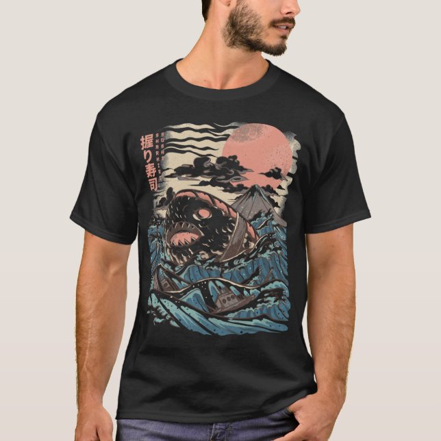 T-shirt garçon amis Sushi Sharkiri (Devant)