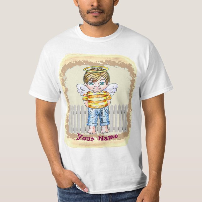T-shirt Garçon Ange Chrétien  (Devant)