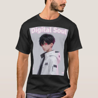T-shirt Garçon Anime Cool Techwear Yeux Rouges Esthétique