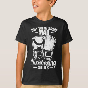 T-shirt Garçon avec des compétences de kickboxing démentes