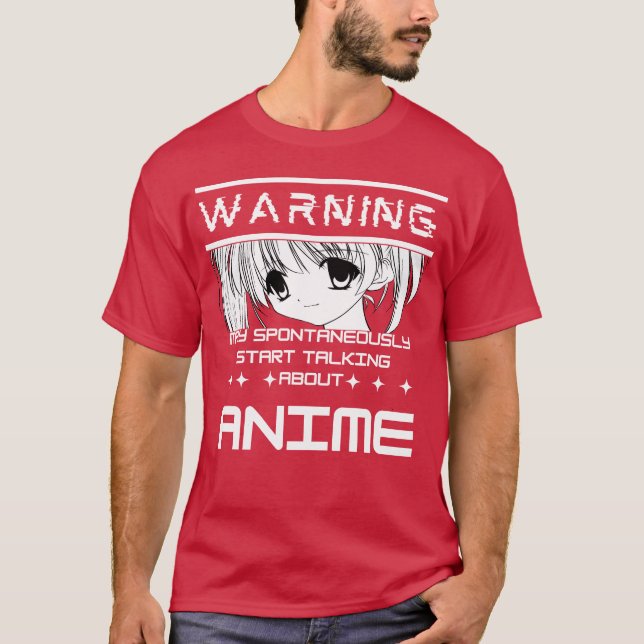 T-shirt Garçon AVERTISSEMENT anime (Devant)