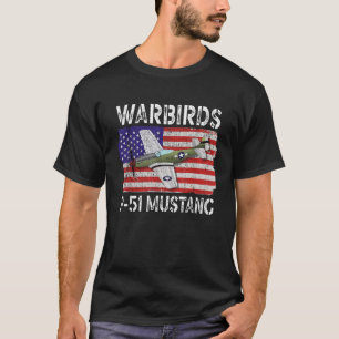 T-shirt Garçon avion américain P51 Mustang WW2 Warbird