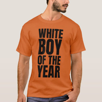 T-shirt Garçon Blanc de l'année pour hommes garçons drôle 