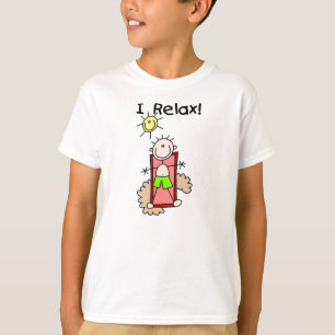 T-shirt Garçon Bonhomme Allumette Je Me Relaxe
