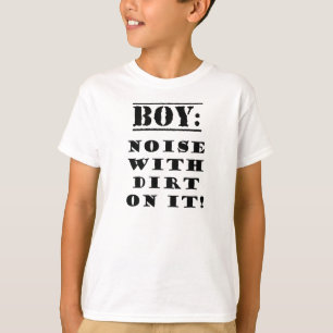 T-shirt Garçon - bruit avec la saleté là-dessus