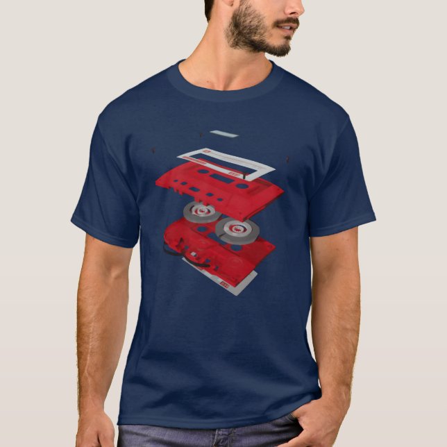 T-shirt Garçon cassette audio (Devant)
