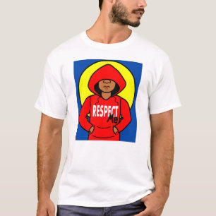 T-shirt Garçon d'Afro-américain de bande dessinée portant