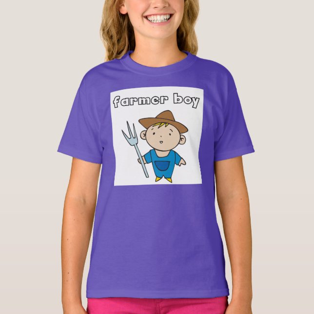 T-shirt Garçon d'agriculteur (Devant)