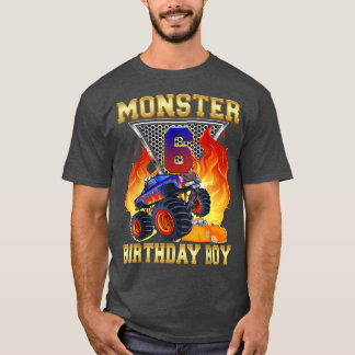 T-shirt Garçon d'anniversaire 6 ans camion monstre 6ème an
