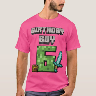 T-shirt Garçon d'anniversaire 6e anniversaire Je suis un j