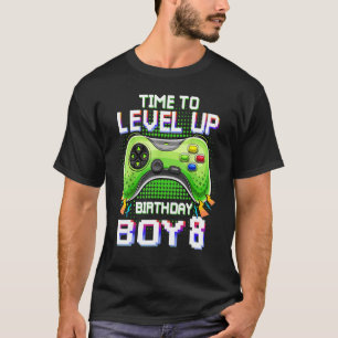 T-shirt Garçon d'anniversaire 8 Il est temps de passer au