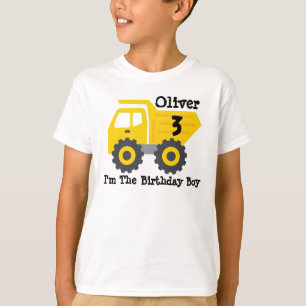 T-shirt Garçon d'anniversaire de tout âge Camion à benne j