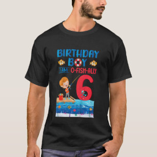 T-shirt Garçon d'anniversaire Enfants Je suis O Fish Ally