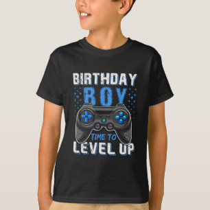 T-shirt Garçon d'anniversaire Gamer monte de niveau - Clic