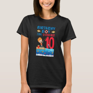T-shirt Garçon d'anniversaire je suis O Fish Ally 10 ans 1