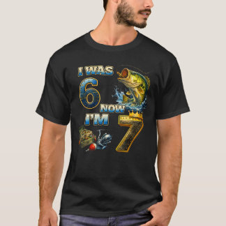 T-shirt Garçon d'anniversaire pêcheur J'avais 6 ans Mainte