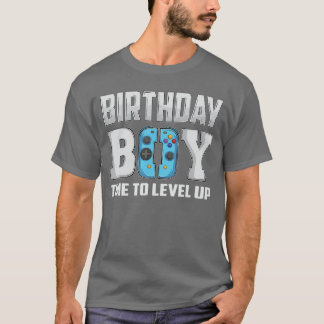 T-shirt Garçon d'anniversaire pour mettre à niveau la vidé