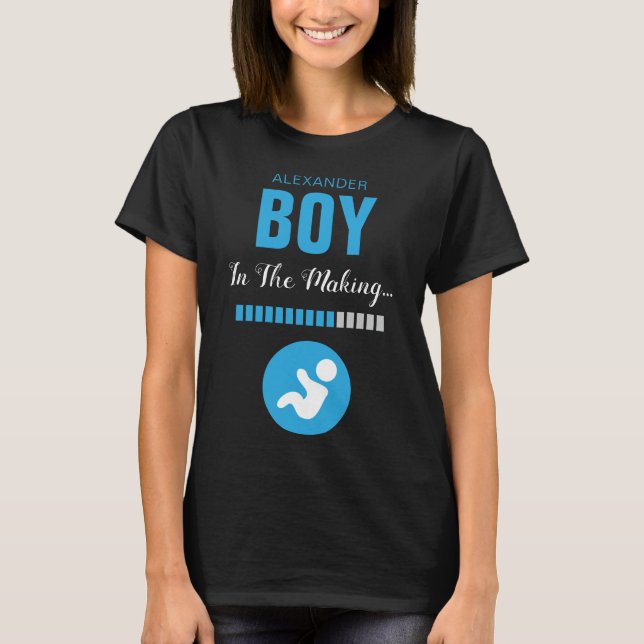 T-shirt Garçon dans la barre de fabrication et de progrès  (Devant)