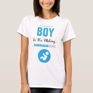 T-shirt Garçon dans le Making And Progress Bar Sky Blue F