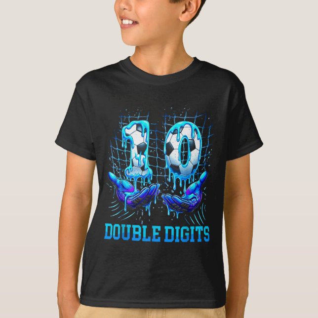 T-shirt Garçon de 10 ans aux doubles chiffres pour son ann (Devant)