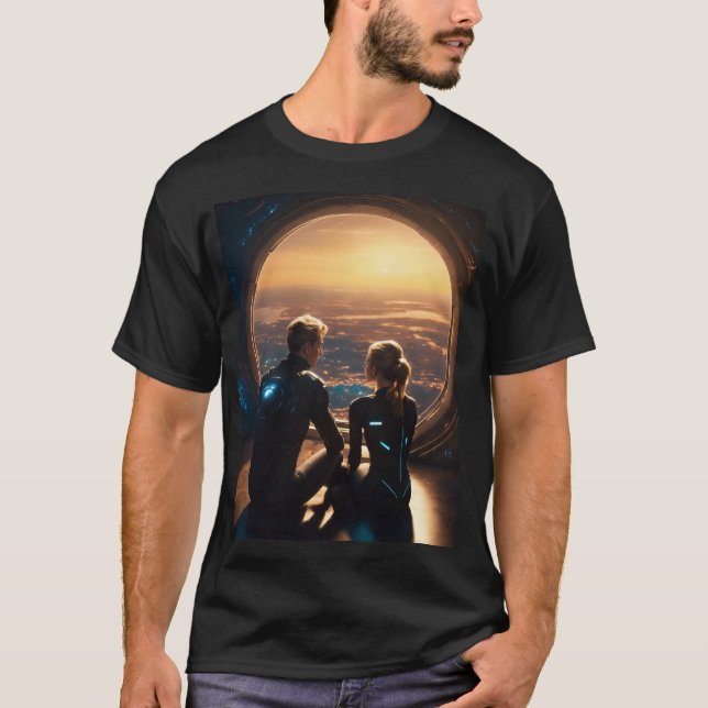 T-shirt garçon de 18 ans et fille blonde de 18 ans (Devant)