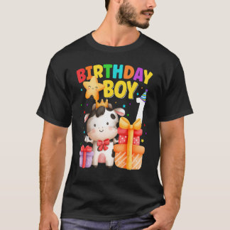 T-shirt Garçon de 1 an pour son anniversaire 1er Vache Ani