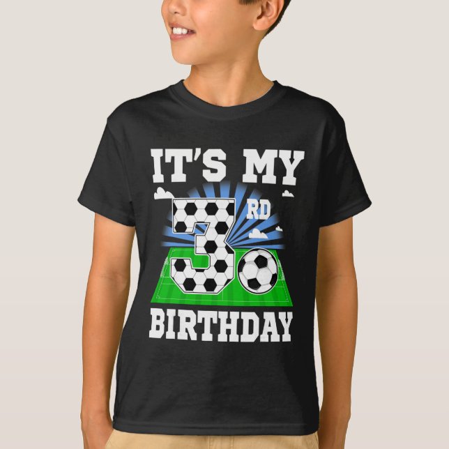 T-shirt Garçon de 3 ans C'est mon 3ème anniversaire Thème  (Devant)