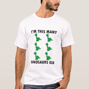 T-shirt Garçon de 6 ans amateur de dinosaures 6e anniversa