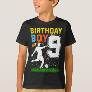 T-shirt Garçon de 9 ans pour son anniversaire Football Gar