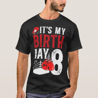 T-shirt Garçon de boxe pour 8e anniversaire garçon de 8 an