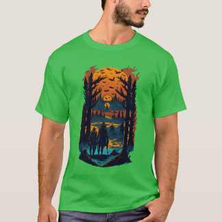 T-shirt Garçon de camp de pluie d'Apocalypse de zombie