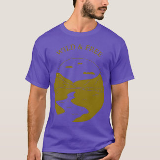 T-shirt Garçon de camping sauvage libre