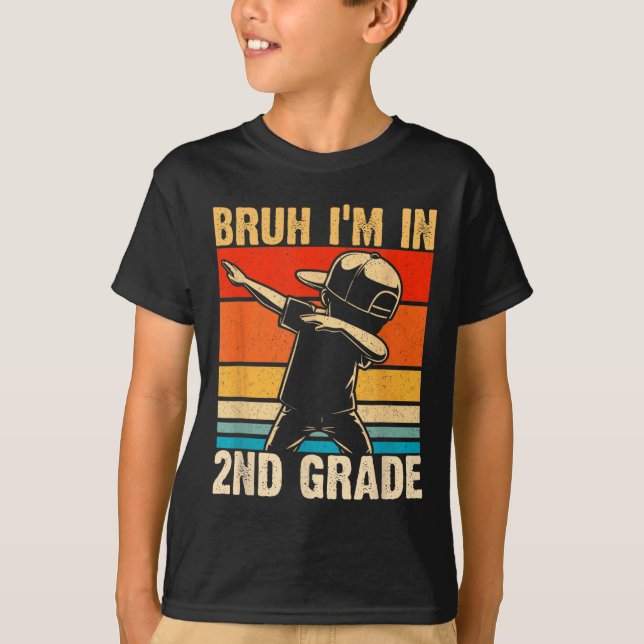 T-shirt Garçon de CE1 qui fait le dab Bruh je suis en CE1  (Devant)