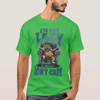 T-shirt Garçon de citation de chien paresseux d'animal drô