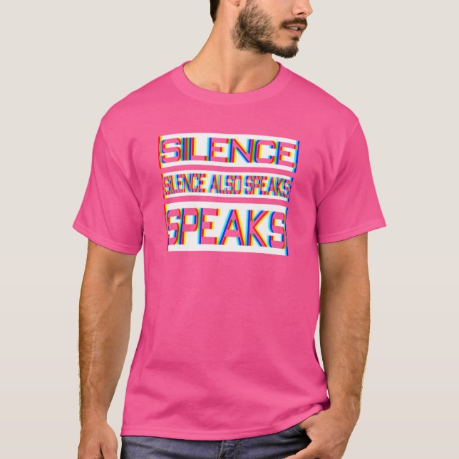T-shirt garçon de citation silencieuse (Devant)
