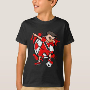 T-shirt Garçon de football Dabbing amoureux de Trinité-et-