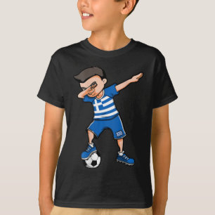 T-shirt Garçon de football Dabbing Grèce Maillot Football 