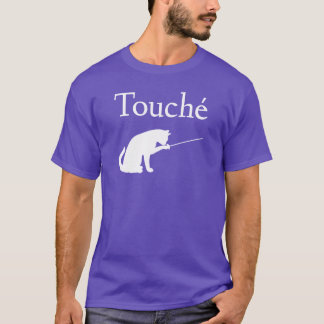 T-shirt Garçon de la touche d'escrime chat amateur de foil