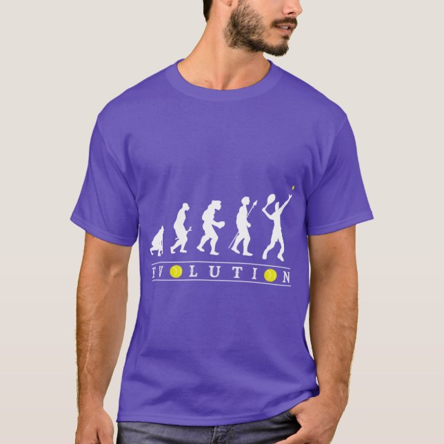 T-shirt Garçon de l'évolution drôleennis (Devant)