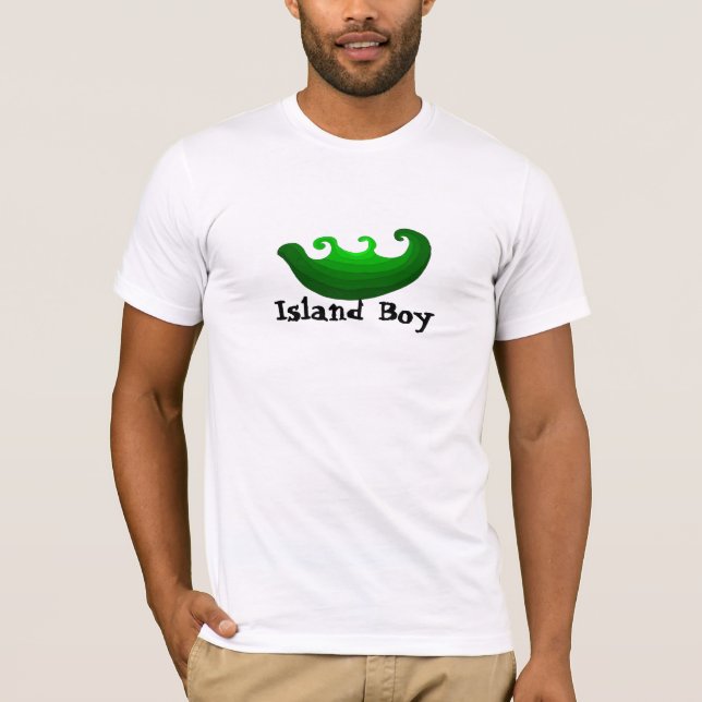 T-shirt Garçon de l'île Vagues océaniques (Devant)