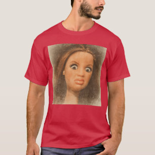 T-shirt Garçon de mème au visage de poupée dégoûtant drôle