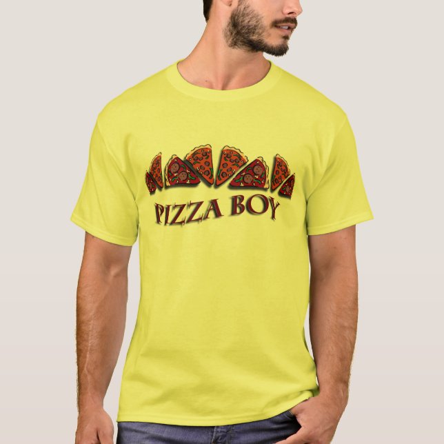 T-shirt Garçon de pizza (Devant)